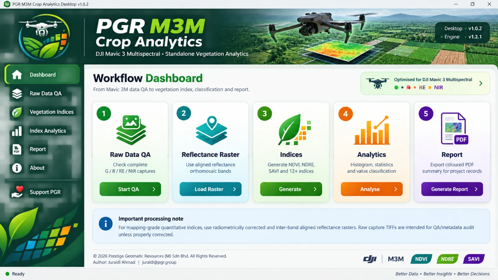 PGR M3M Crop Analytics product overview